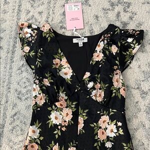 Old Navy Black Floral Dress